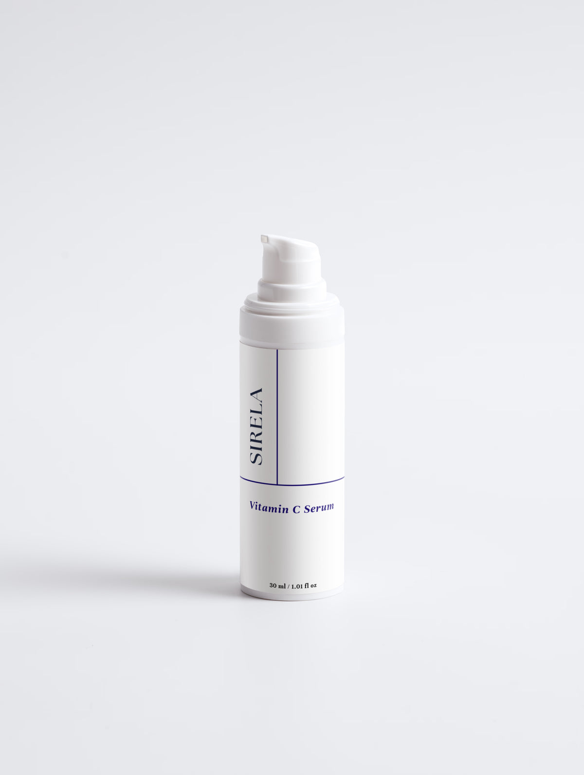 Sirela Vitamin C Serum bottle with brightening formulation label detail